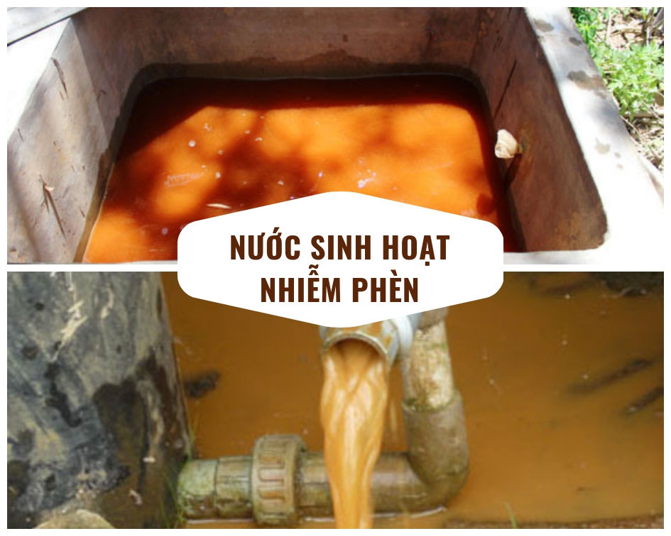 Báo động tình trạng nước nhiễm phèn